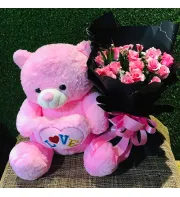 send flower with teddy bear to manila